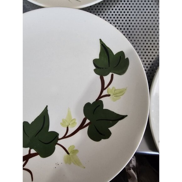 Blue Ridge Southern Potteries Vintage Set Of 4 Dinner Plates Floral 9.5" - Picture 7 of 7